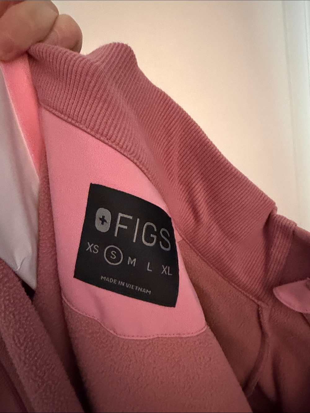 Figs Fleece Jacket Pink S - Picture 2 of 4